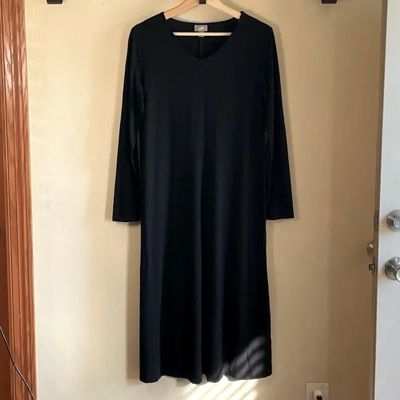 knee length dresses for ladies PinkBlush Petite Black Solid Off Shoulder Maternity Maxi Dress